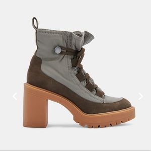Dolce Vita CELIDA BOOTS IN OLIVE MULTI NYLON